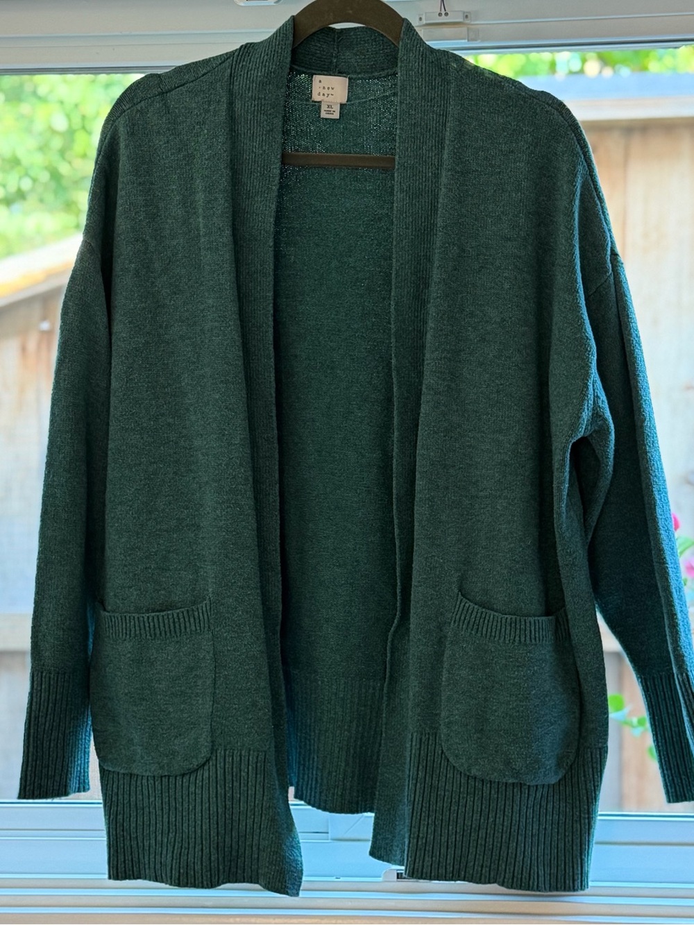 Women’s Cozy Open-Front Soft Green Cardigan Sweater